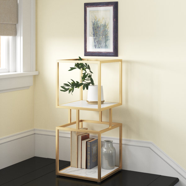 Willa Arlo Interiors Giltner Geometric Bookcase Wayfair Canada